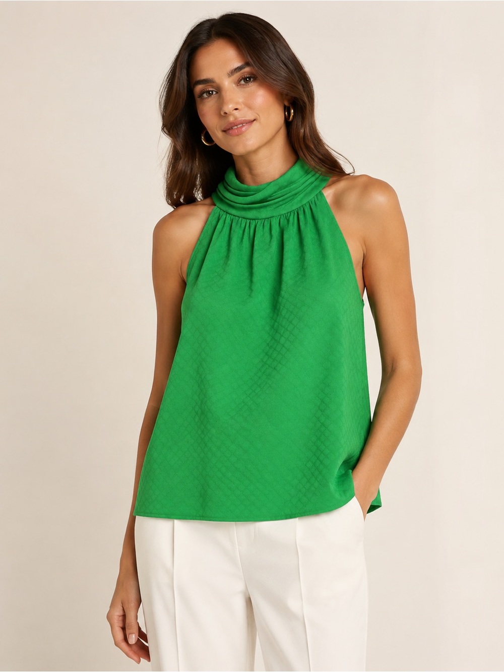 Jonathan Simkhai Standard Green Sleeveless Top – Size Small
